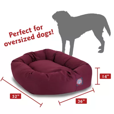 Majestic Pet Personalized Bagel Dog Bed - Image 3