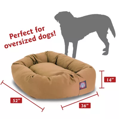 Majestic Pet Personalized Bagel Dog Bed - Image 3