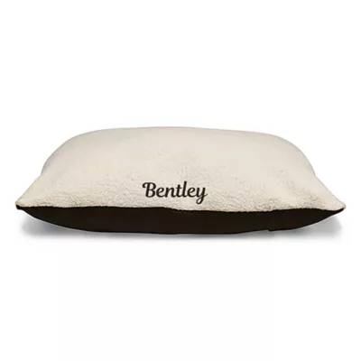 Majestic Pet Personalized Sherpa Pillow Dog Bed w/Removable Cover - Image 1