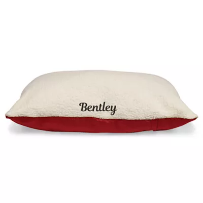 Majestic Pet Personalized Sherpa Pillow Dog Bed w/Removable Cover - Image 1