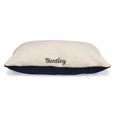Majestic Pet Personalized Sherpa Pillow Dog Bed w/Removable Cover - Image 1
