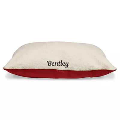 Product Majestic Pet Personalized Sherpa Pillow Dog Bed w/Removable Cover