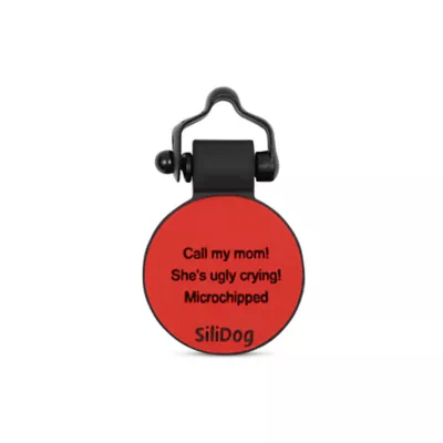 SiliDog The Silent Dog Tag Personalized Silicone Circle Dog & Cat ID Tag - Image 2