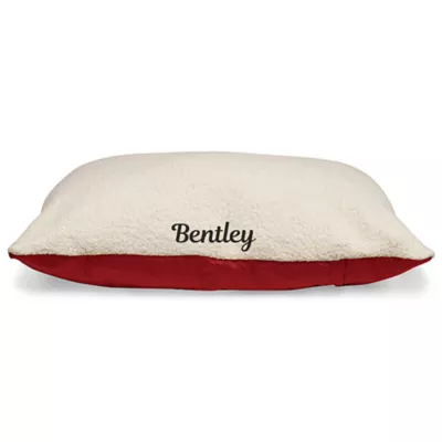 Majestic Pet Personalized Sherpa Pillow Dog Bed w/Removable Cover - Image 1