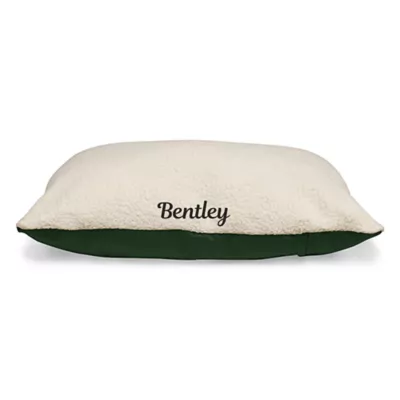 Product Majestic Pet Personalized Sherpa Pillow Dog Bed w/Removable Cover