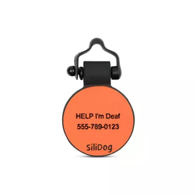 SiliDog The Silent Dog Tag Personalized Silicone Circle Dog & Cat ID Tag - Image 2