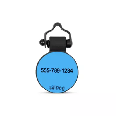 Product SiliDog The Silent Dog Tag Personalized Silicone Circle Dog & Cat ID Tag