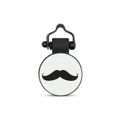 Product SiliDog The Silent Dog Tag Personalized Silicone Mustache Dog & Cat ID Tag