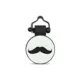 Product SiliDog The Silent Dog Tag Personalized Silicone Mustache Dog & Cat ID Tag