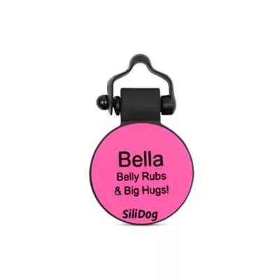 SiliDog The Silent Dog Tag Personalized Silicone Bow Tie Dog & Cat ID Tag - Image 2