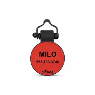 Product SiliDog The Silent Dog Tag Personalized Silicone Bow Tie Dog & Cat ID Tag