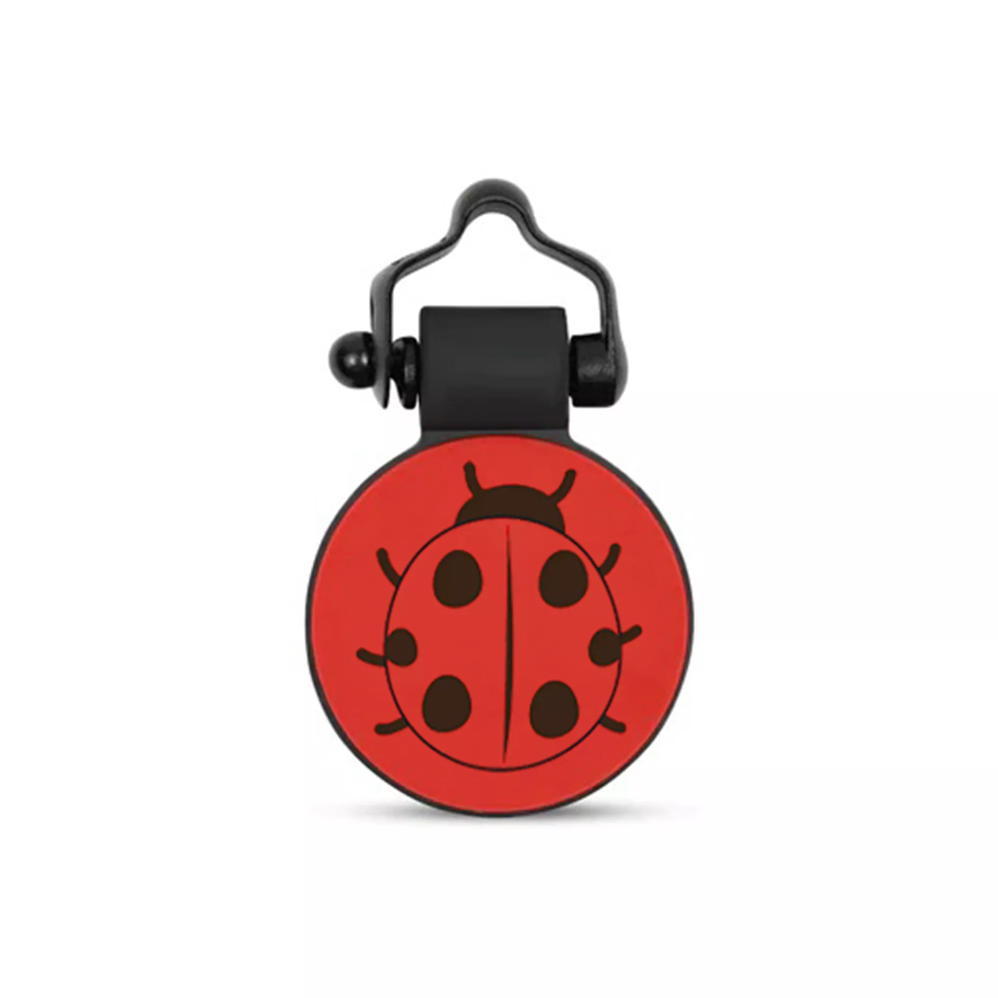 SiliDog The Silent Dog Tag Personalized Silicone Ladybug Dog & Cat ID Tag