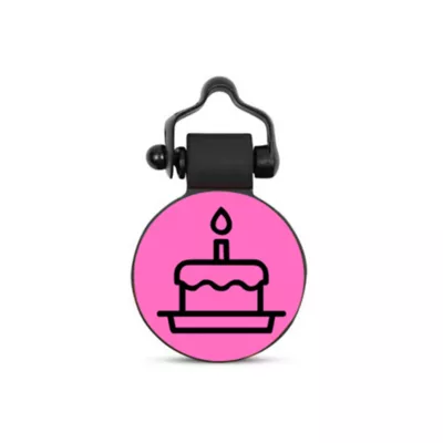SiliDog The Silent Dog Tag Personalized Silicone Birthday Cake Dog & Cat ID Tag - Image 1