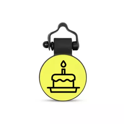 SiliDog The Silent Dog Tag Personalized Silicone Birthday Cake Dog & Cat ID Tag - Image 1
