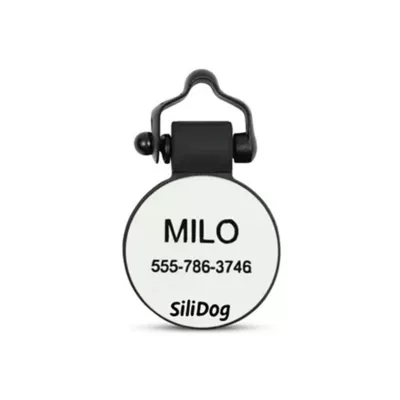 Product SiliDog The Silent Dog Tag Personalized Silicone Snowflake Dog & Cat ID Tag