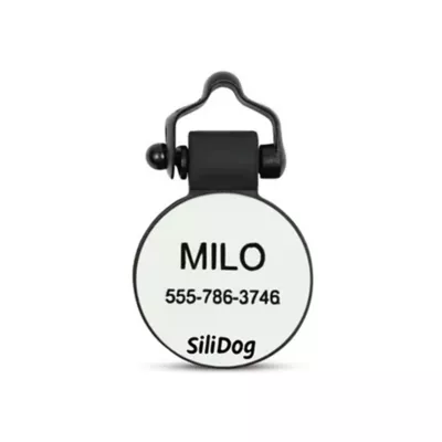 Product SiliDog The Silent Dog Tag Personalized Silicone Hockey Dog & Cat ID Tag