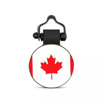 Product SiliDog The Silent Dog Tag Personalized Silicone Canada Flag Dog & Cat ID Tag