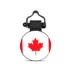 SiliDog The Silent Dog Tag Personalized Silicone Canada Flag Dog & Cat ID Tag image thumbnail 1