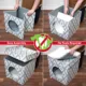 Product Kitty City Cool Gray & White Folding Cube Cat Bed