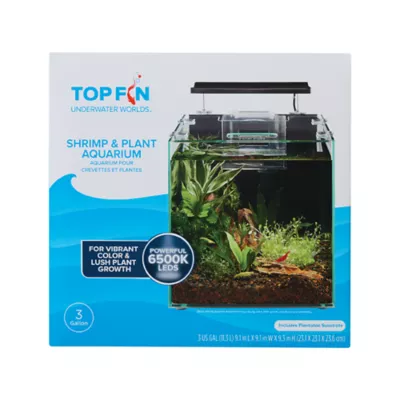 Top Fin® Shrimp & Plant Oasis Tank Aquarium - 3 Gallon - Image 7