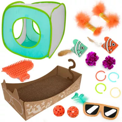 Product Kitty City Deluxe Toy Box, Toys for Cats