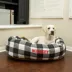 Majestic Pet Personalized Checkered Bagel Cat & Dog Bed image thumbnail 6