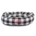 Majestic Pet Personalized Checkered Bagel Cat & Dog Bed image thumbnail 1