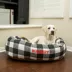 Majestic Pet Personalized Checkered Bagel Cat & Dog Bed image thumbnail 6