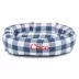 Majestic Pet Personalized Checkered Bagel Cat & Dog Bed image thumbnail 1