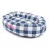 Majestic Pet Personalized Checkered Bagel Cat & Dog Bed image thumbnail 2