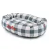 Majestic Pet Personalized Checkered Bagel Cat & Dog Bed image thumbnail 2