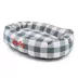 Majestic Pet Personalized Checkered Bagel Cat & Dog Bed image thumbnail 2