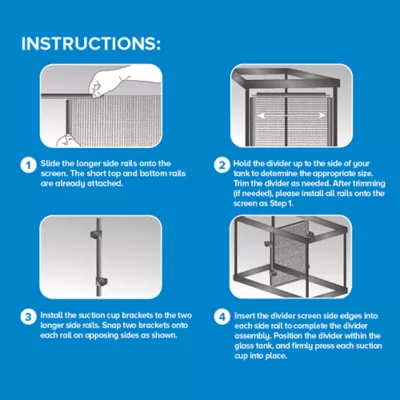 Top Fin® Tank Divider - Fish Tank Aquarium - 10-55 Gallon - Image 4