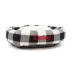 Majestic Pet Personalized Checkered Sherpa Bagel Cat & Dog Bed image thumbnail 2