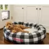 Majestic Pet Personalized Checkered Sherpa Bagel Cat & Dog Bed image thumbnail 7