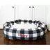 Majestic Pet Personalized Checkered Sherpa Bagel Cat & Dog Bed image thumbnail 8