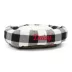 Majestic Pet Personalized Checkered Sherpa Bagel Cat & Dog Bed image thumbnail 2