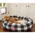 Majestic Pet Personalized Checkered Sherpa Bagel Cat & Dog Bed image thumbnail 7