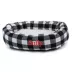 Majestic Pet Personalized Checkered Sherpa Bagel Cat & Dog Bed image thumbnail 1