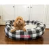 Majestic Pet Personalized Checkered Sherpa Bagel Cat & Dog Bed image thumbnail 6
