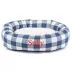 Majestic Pet Personalized Checkered Sherpa Bagel Cat & Dog Bed image thumbnail 1