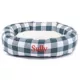 Product Majestic Pet Personalized Checkered Sherpa Bagel Cat & Dog Bed