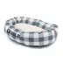 Majestic Pet Personalized Checkered Sherpa Bagel Cat & Dog Bed image thumbnail 2