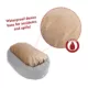 Product Majestic Pet Personalized Checkered Sherpa Bagel Cat & Dog Bed