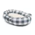 Majestic Pet Personalized Checkered Sherpa Bagel Cat & Dog Bed image thumbnail 2