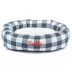 Majestic Pet Personalized Checkered Sherpa Bagel Cat & Dog Bed image thumbnail 1