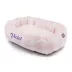 Majestic Pet Personalized Checkered Sherpa Bagel Cat & Dog Bed image thumbnail 2