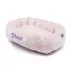 Majestic Pet Personalized Checkered Sherpa Bagel Cat & Dog Bed image thumbnail 2