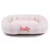 Majestic Pet Personalized Checkered Sherpa Bagel Cat & Dog Bed image thumbnail 1
