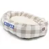 Majestic Pet Personalized Checkered Sherpa Bagel Cat & Dog Bed image thumbnail 2